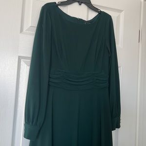 Emerald green dress